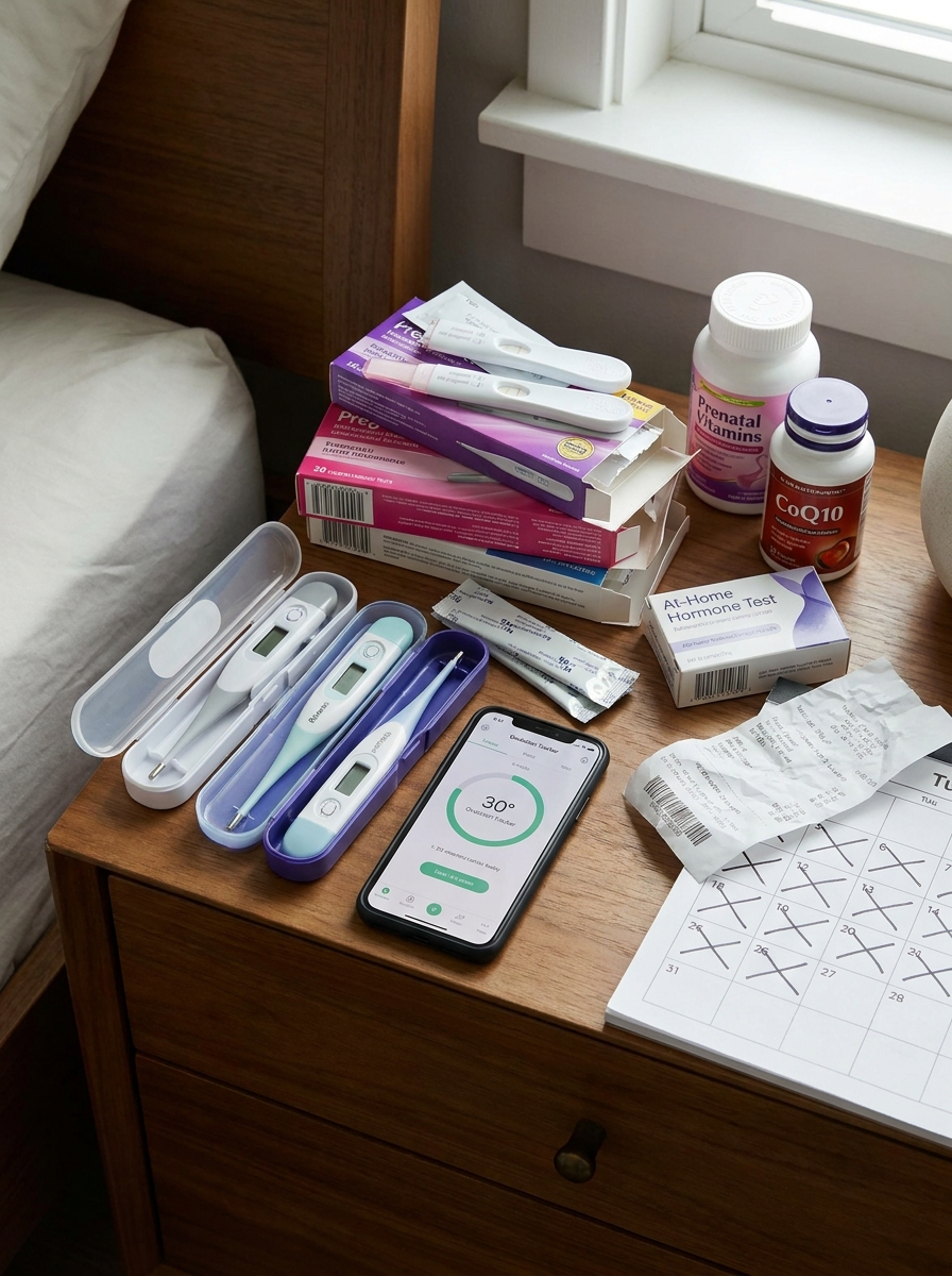 Fertility tracking and testing tools
